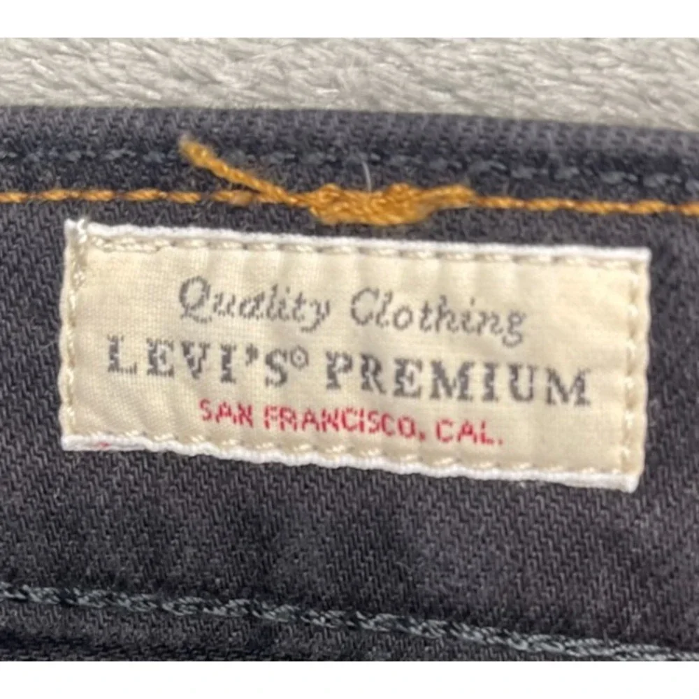 Levi's 511 Men's Slim Fit Jeans 34x32 Black‎ Denim Red Tab